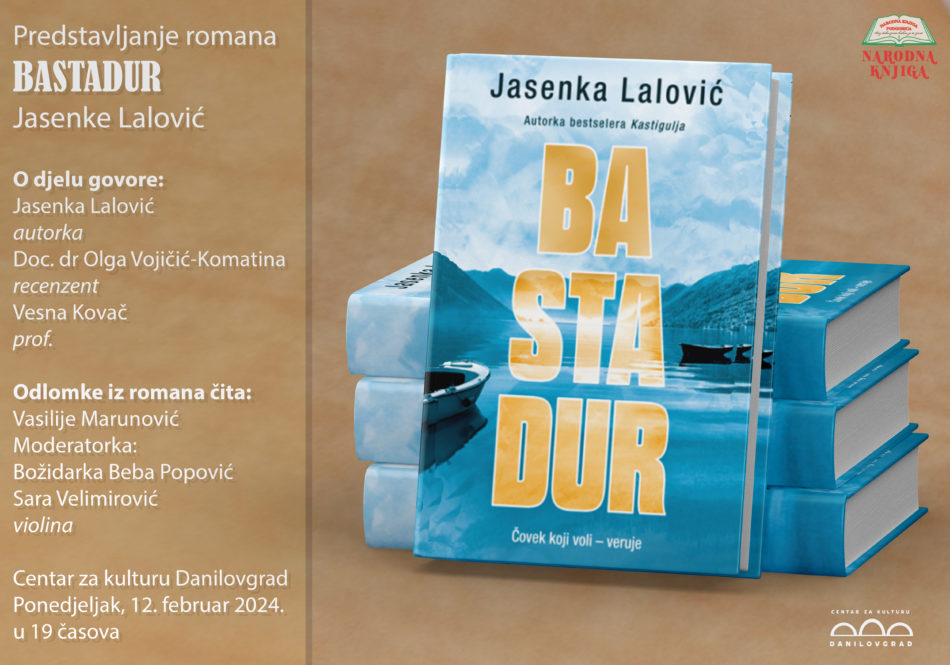 Predstavljanje romana Bastadur autorke Jasenke Lalović