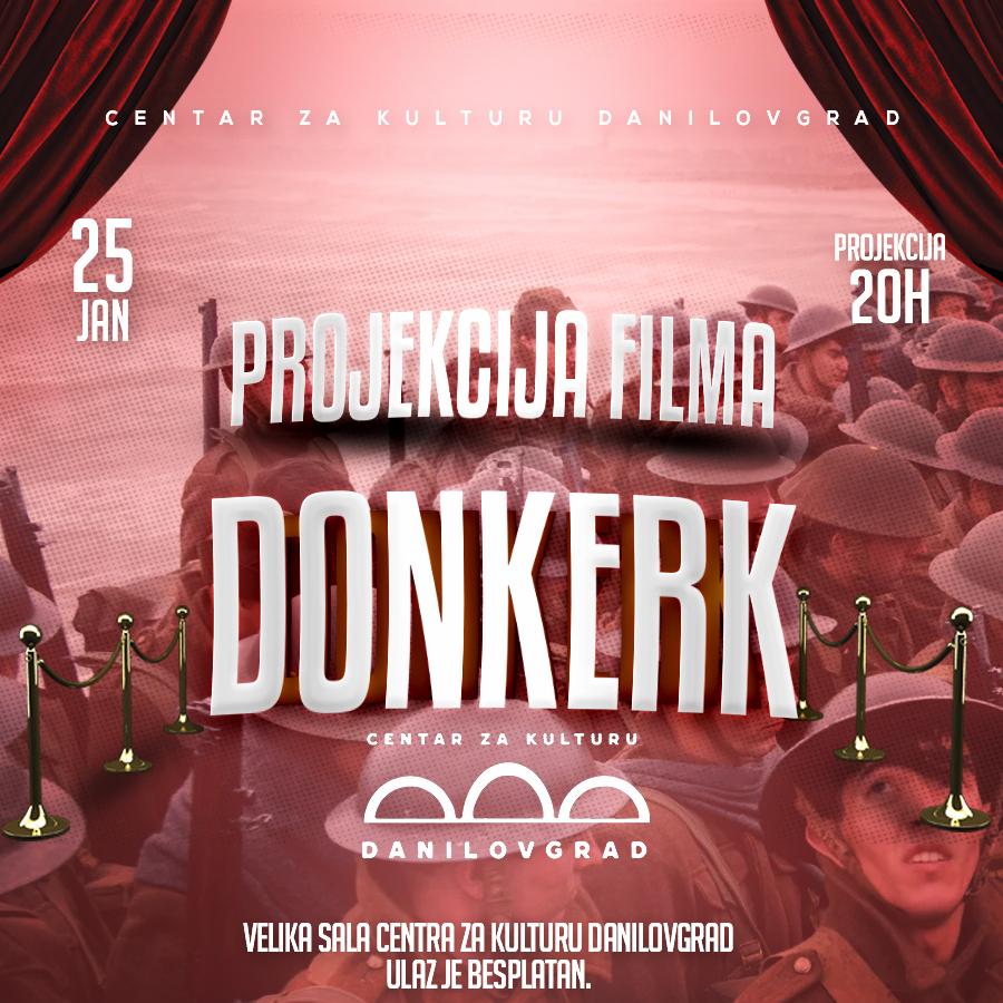 Projekcija filma Donkerk (2017)