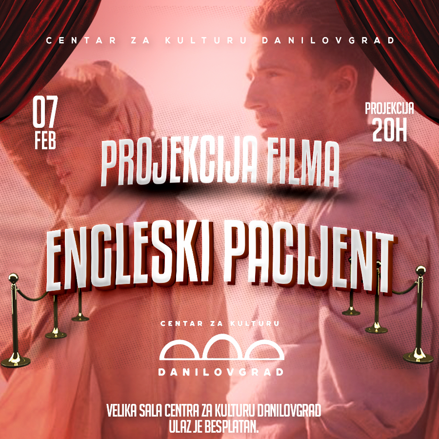 Projekcija filma “Engleski pacijent”