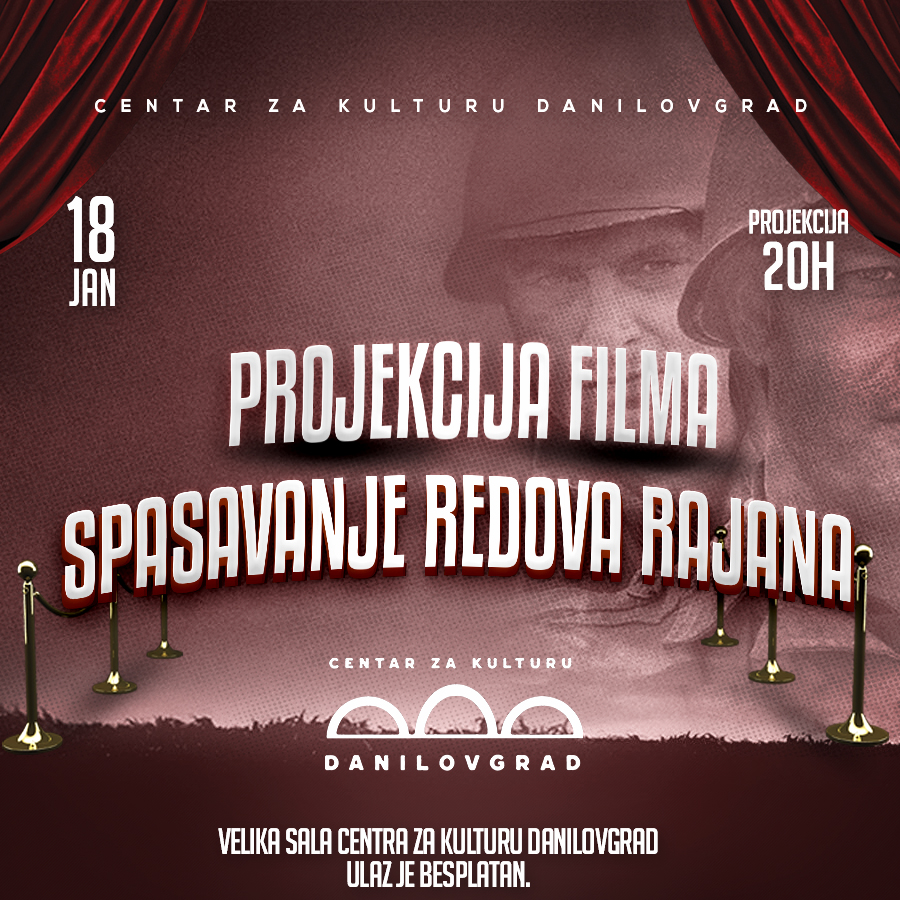 Projekcija filma Spasavanje redova Rajana