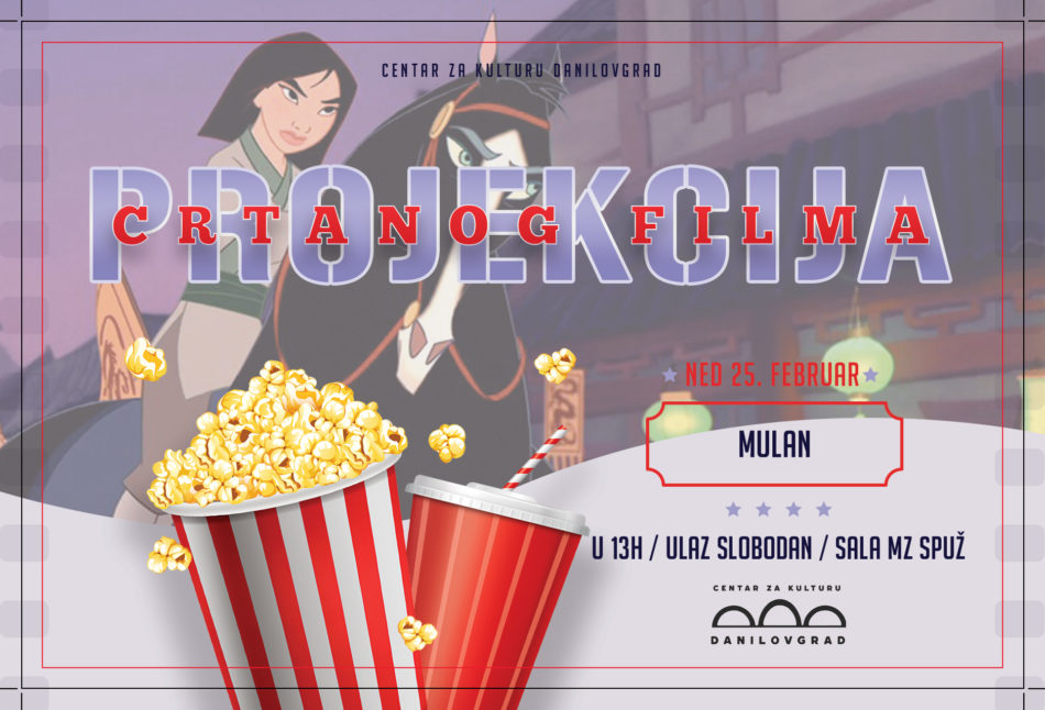 Projekcija crtanog filma “Mulan”