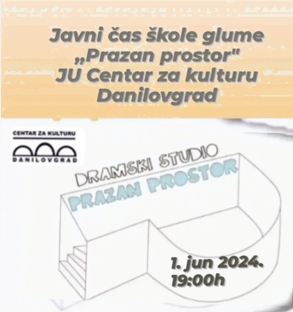 Javni čas škole glume “Prazan prostor”